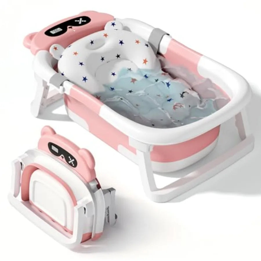 Baby BathtubFoldable Baby Bath Tub Newborn Toddler 0-18 - material close-up