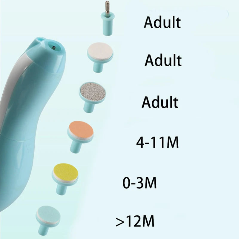 Baby Electric Nail Trimmer Kid Nail Polisher Tool Baby - feature close-up