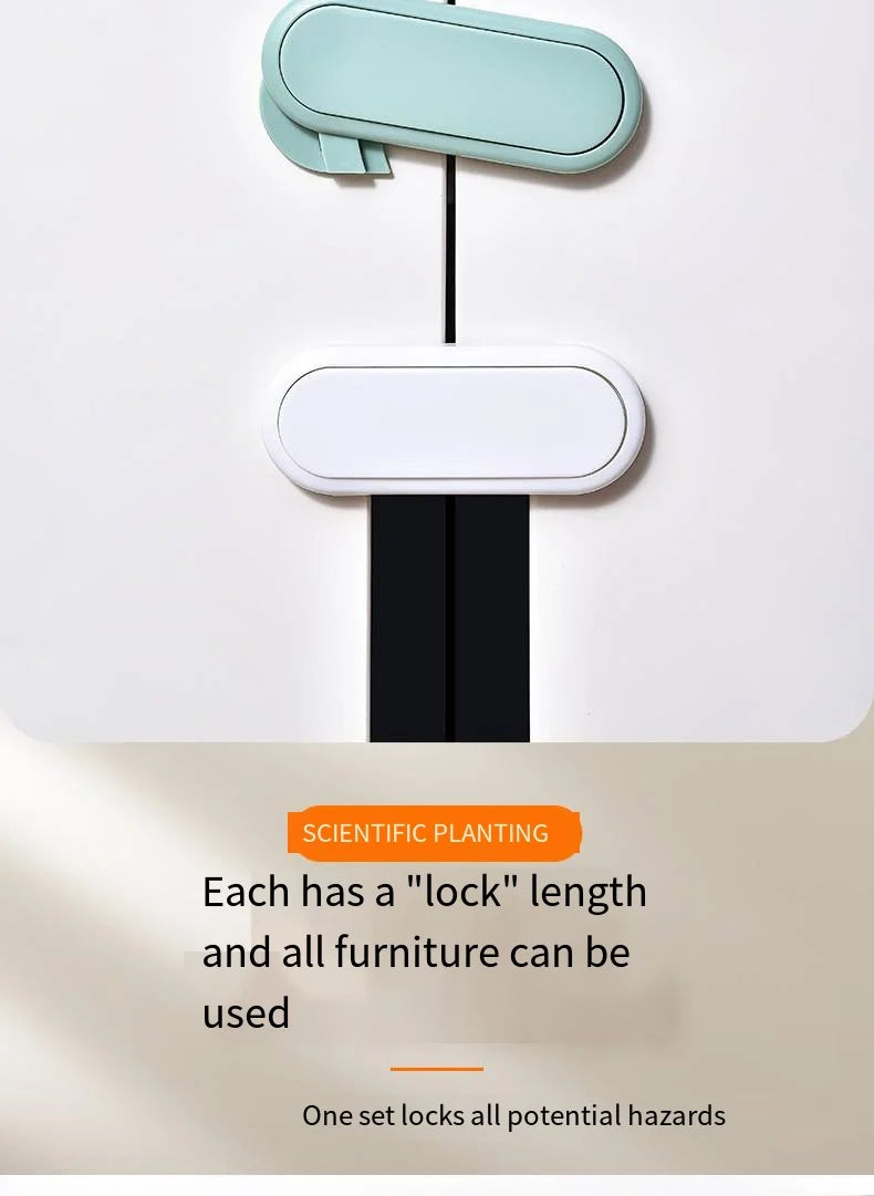 Easy Install No-Drill 360 Rotation Child Safety Cabinet - size reference
