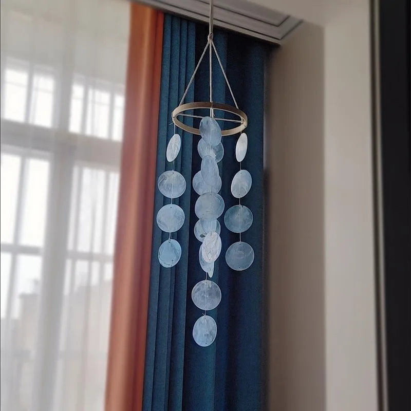 INS Home Decor Natural Shell Dream Wind Chimes Bohemian - size reference