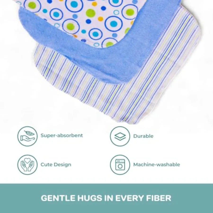 Hooded Bath Towel and Washcloths Set for Newborns - feature close-up