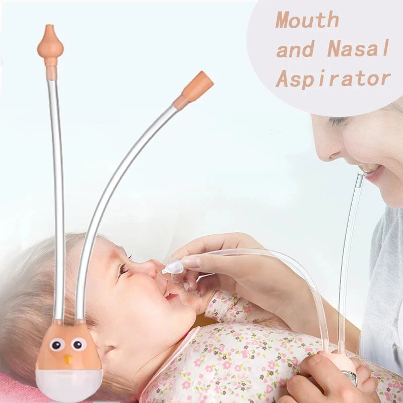 Newborn Baby Nasal Aspirator Children Nose Cleaner - lifestyle in-use