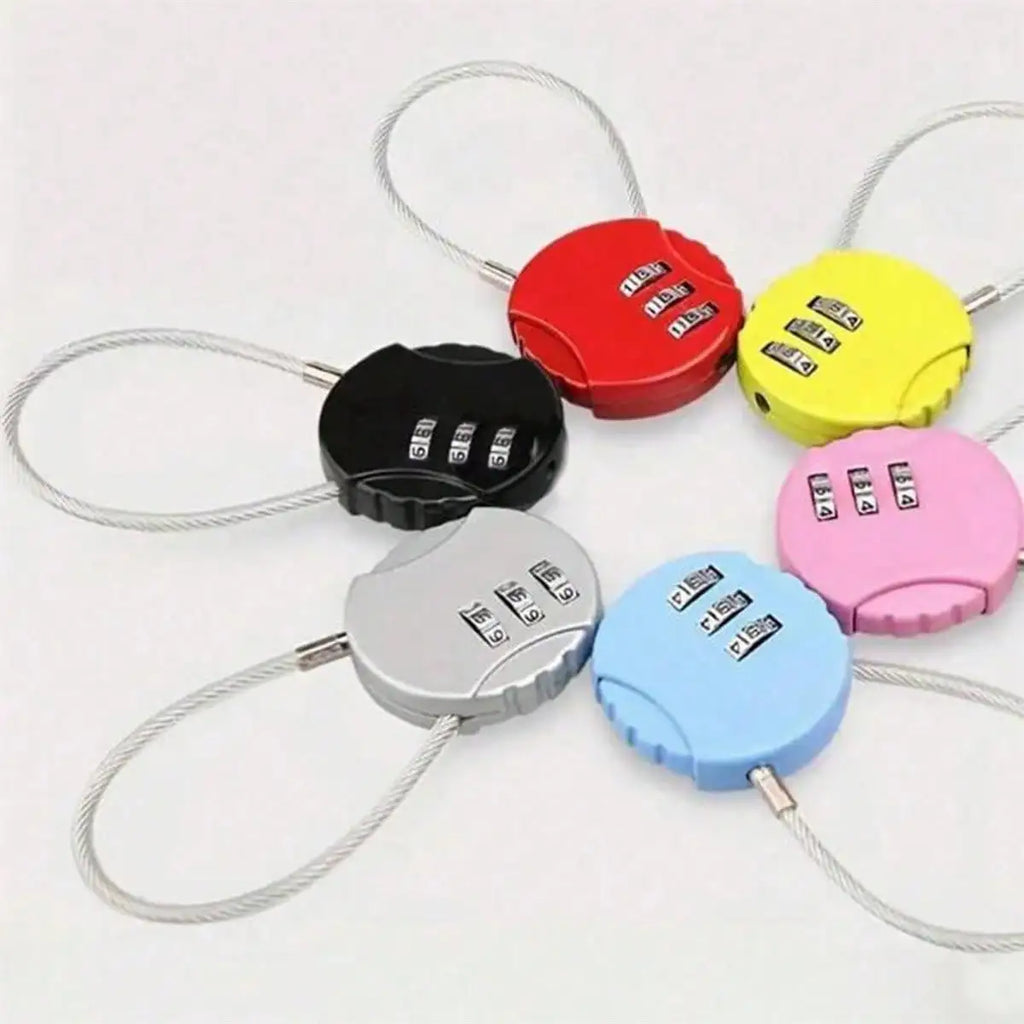 1pc Bicycle anti-theft luggage zinc alloy password lock