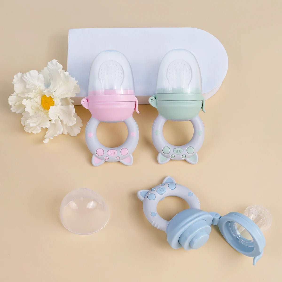 4pcs set Silicone Fruit Vegetable Feeder Infants