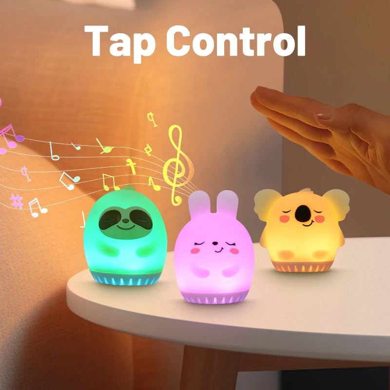 Mini Cute Rabbit White Noise Machine LED Night Light 20 - feature close-up