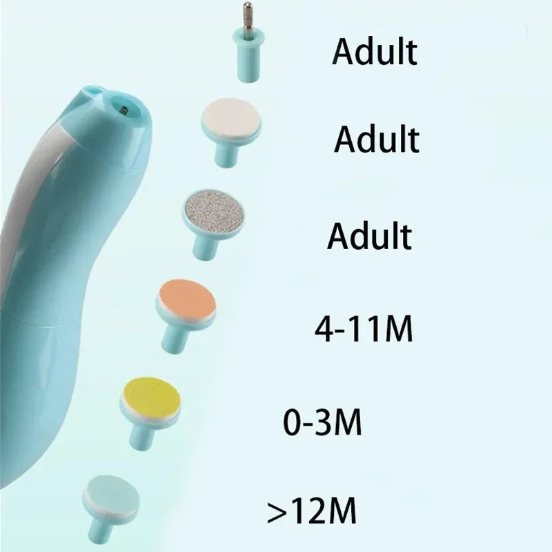 Multifunctional Electric Baby Cutter Trimmer Manicure - lifestyle in-use
