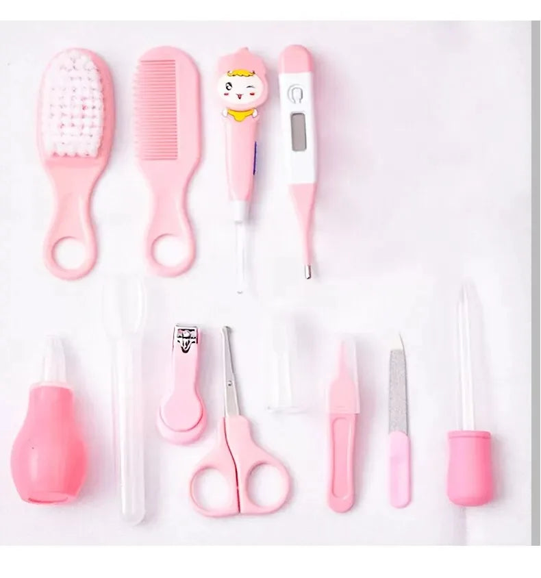 12 PCs Baby Care Kit Kids Hair Nail Healthcare - feature close-up