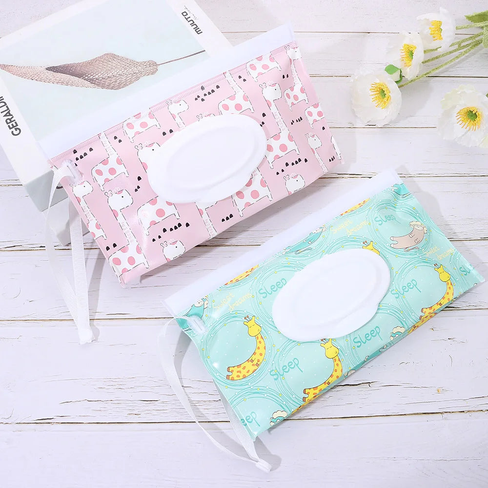 Cute EVA Baby Wet Wipe Pouch Wipes Holder Case Flip - size reference