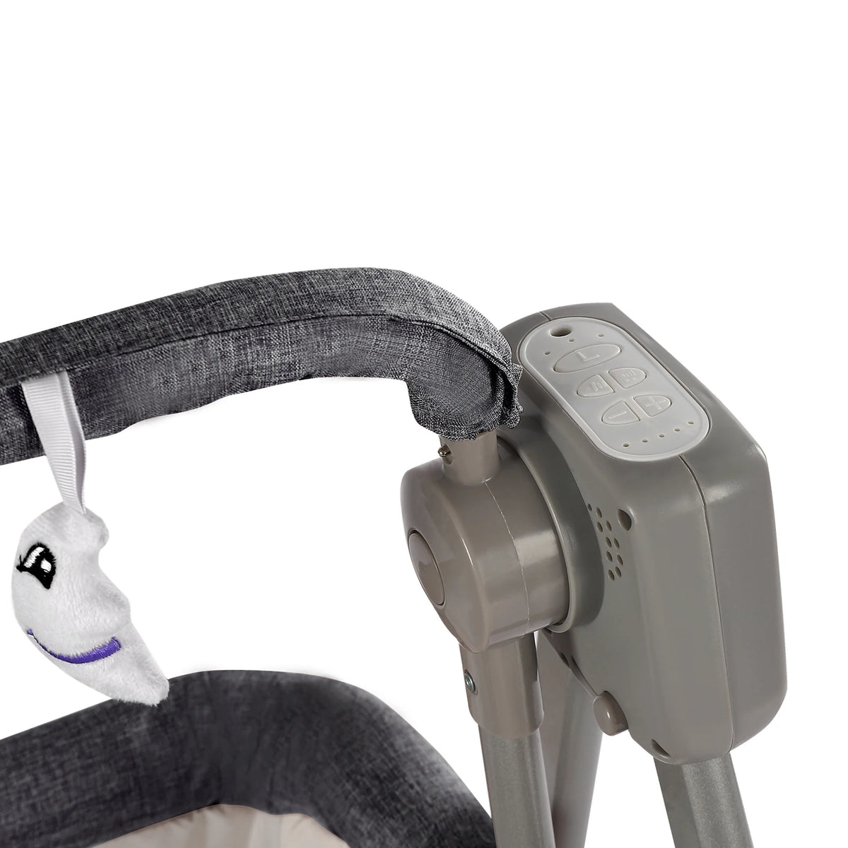 Gray/Khaki Electric Cradle Baby Swing Bed