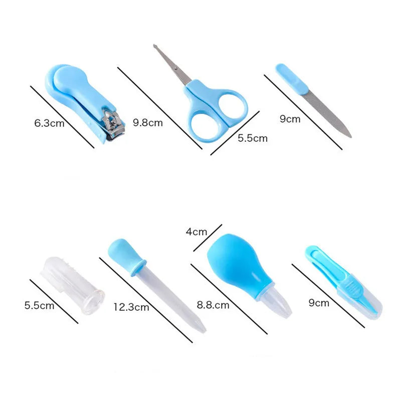 4 8 13pcs Newborn Daily Nail Care Kit Nail Clipper Tool - set overview