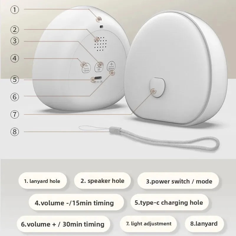 Sleep White Noise Machine Soothing Sound Touchable - detail view