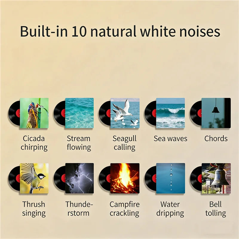 White Noise Sleep Machine 10 Natural Smoothing Sounds - packaging view