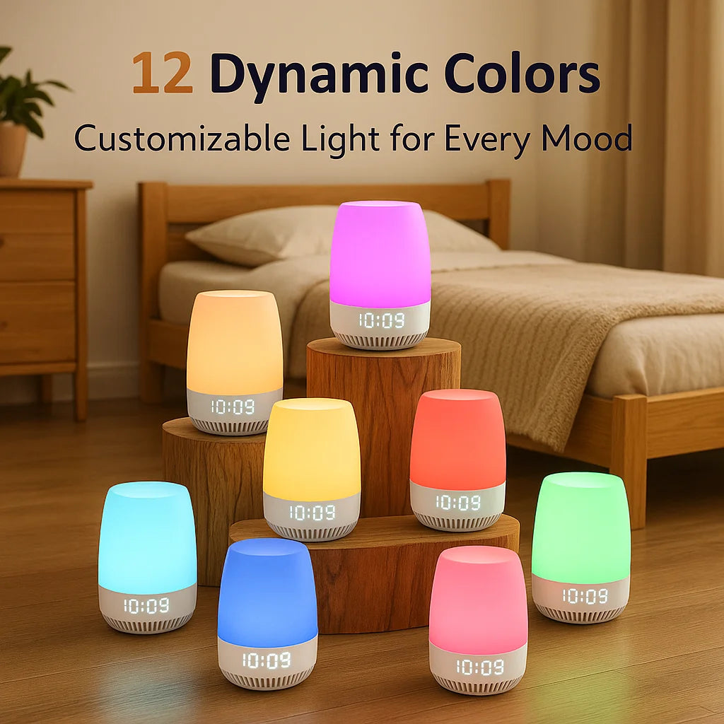 White Noise Machine for Sleeping with Night Light - feature close-up