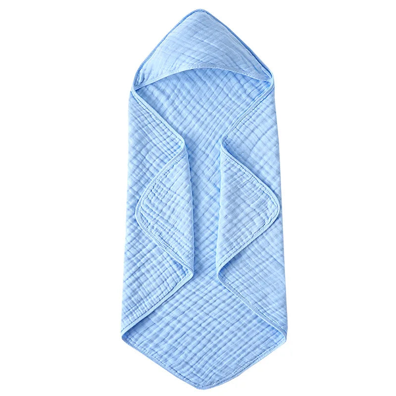 Solid Color 6-Layer Muslin Cotton Baby Bath Swaddle Blanket - packaging view