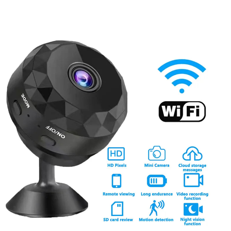 1080P HD Mini WiFi Camera Baby Monitor Indoor Safety