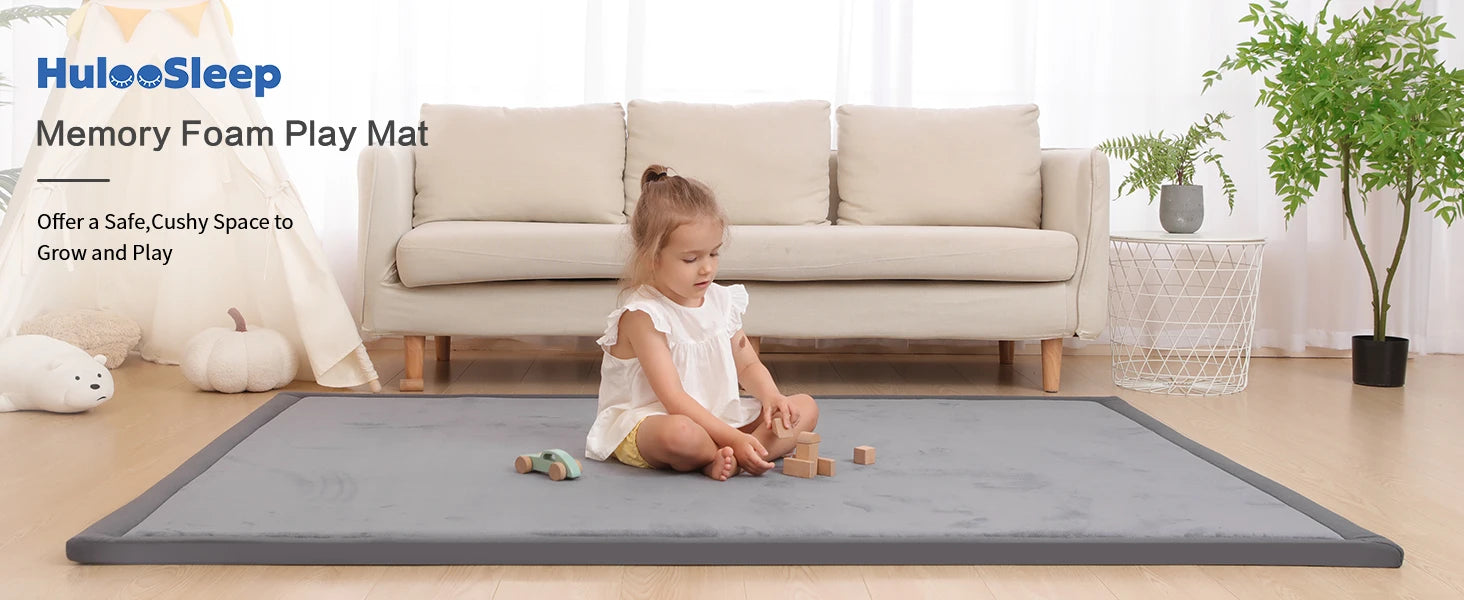 Huloosleep 4 Colors Baby Crawling Play Mats Non-Slip