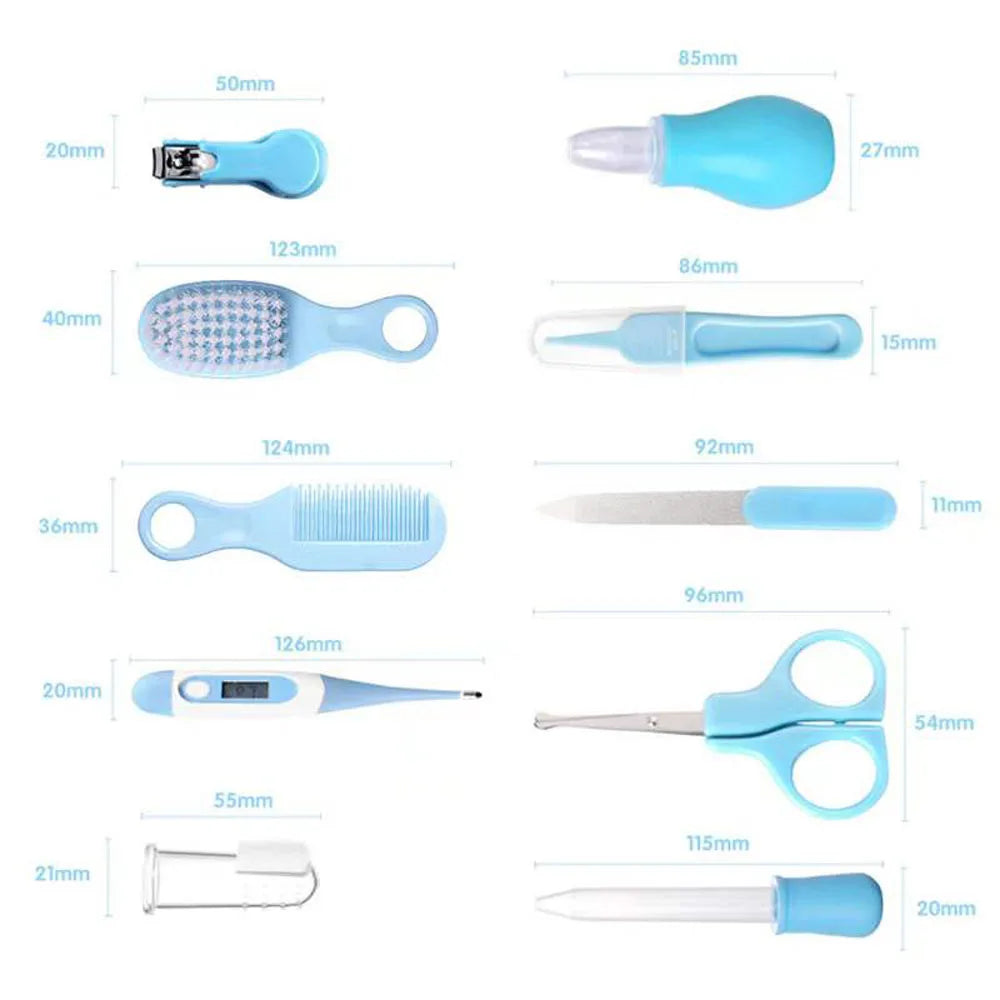 10PCS Set Baby Health Care Kit Kids Nail Hair Health - material close-up