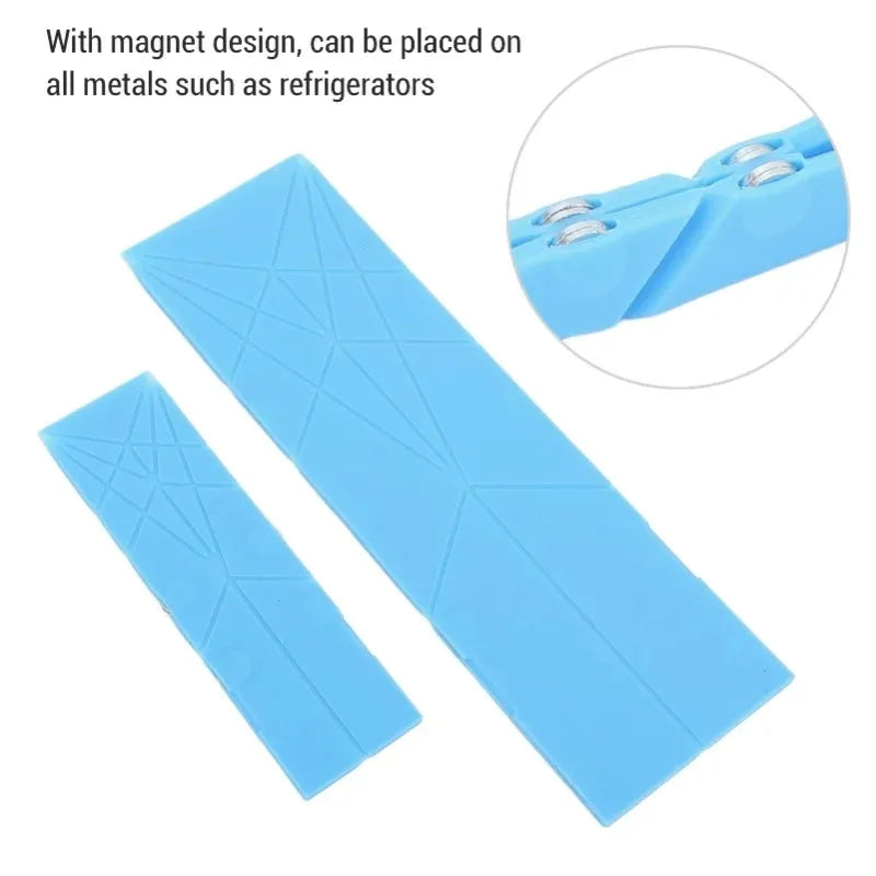 3 in 1 Folding Measuring Spoons, 2Pcs - top-down view
