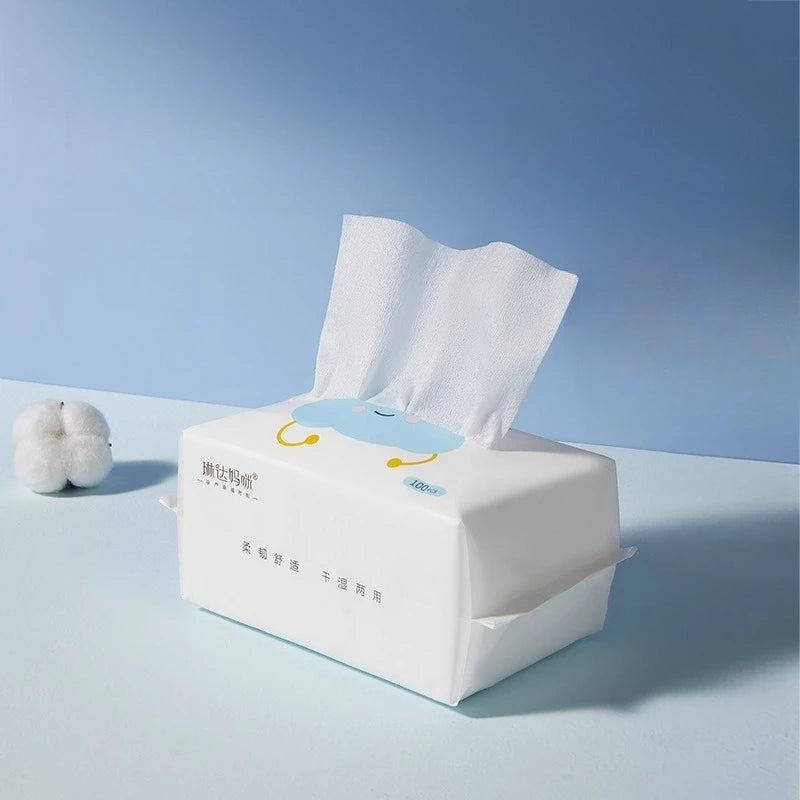 Baby Soft Wipes Non-wet Wipes Thickened Soft Baby Hand - material close-up