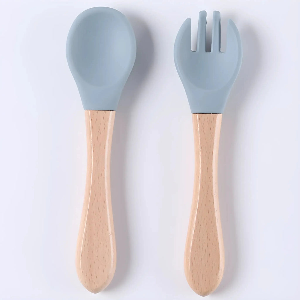 Baby spoon baby silicone soft spoon feeding water small - set overview