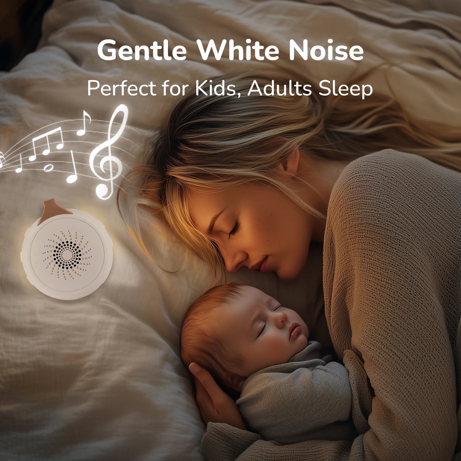 Baby White Noise Machine with Cry Detection - feature close-up