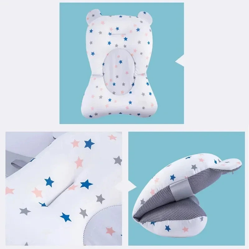Newborn Bathtub Pillow Infant Anti-Slip Soft Comfort - size reference