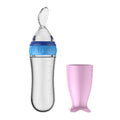 Safe Useful Silicone Baby Bottle Spoon Food Supplement
