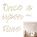 Wooden Once Upon a Time Wall Sign, 8.5 Inch - front view