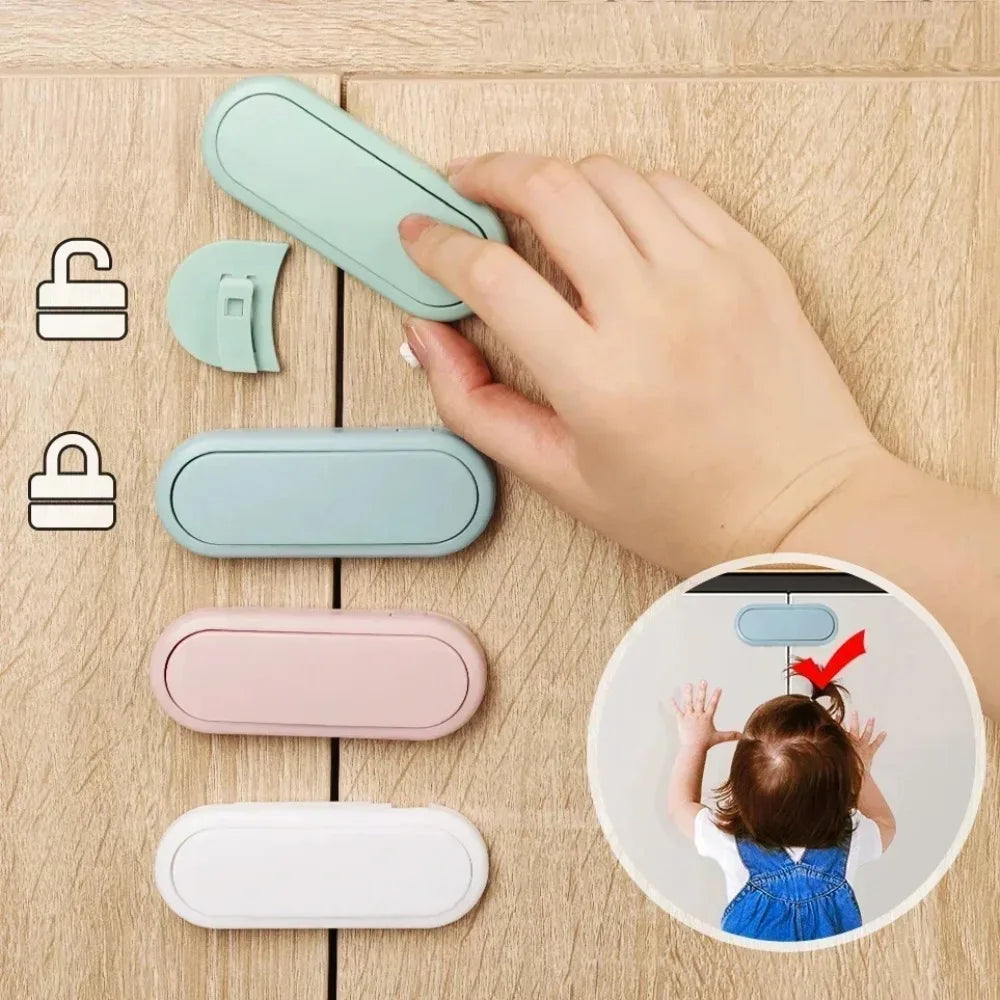 Latch Cabinet Door Protection 5pcs Children's Drawer - lifestyle in-use