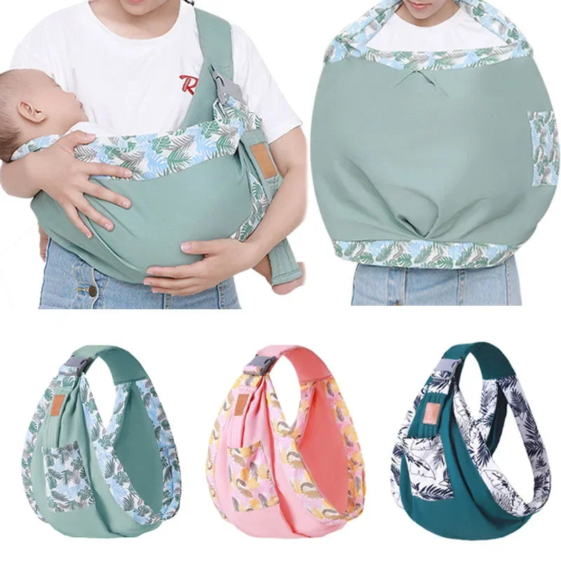 Baby Wrap Newborn Sling Dual Use Infant Nursing Cover - front view