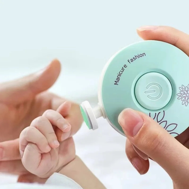 Electric Baby Nail Trimmer Kid Nail Polisher Tool - front view