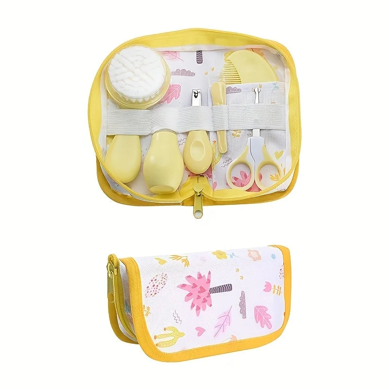 6pcs/set Care Kit with Bag - Portable Travel Set with Bath Brush
