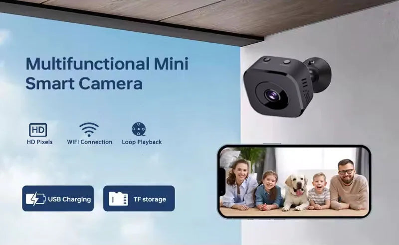 1080P HD Mini WiFi Camera Indoor Safety Security - material close-up
