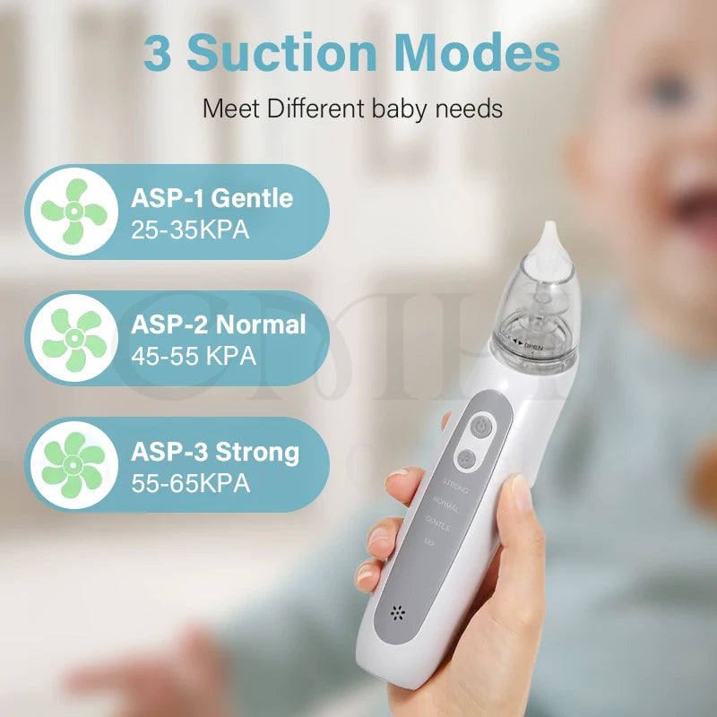 Electric Baby Nasal Aspirator 3 Suction Modes - packaging view