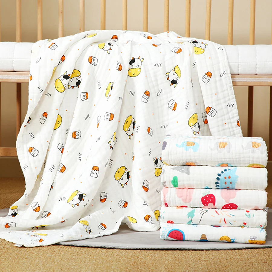 4-Layer Gauze Infant Washcloth Baby Bath Towel Newborn - packaging view