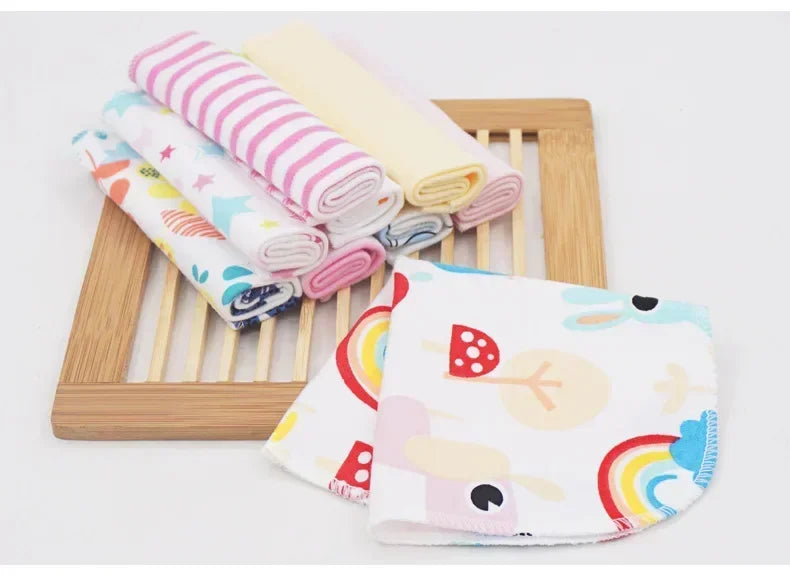 5 8 Pcs Cotton Newborn Baby Towels Set Saliva Towel