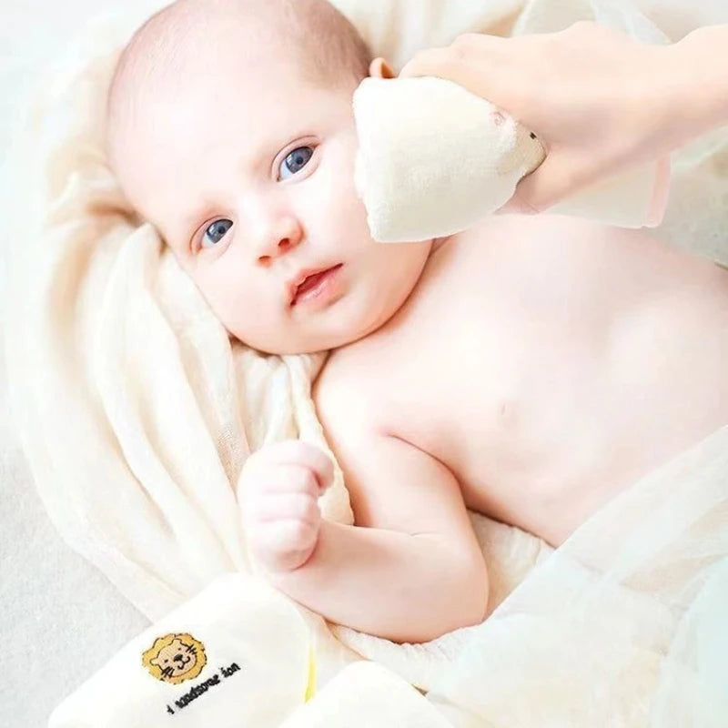 5pcs Baby Face Towels - side angle