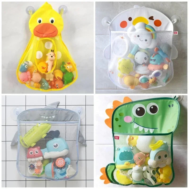 Baby Bath Toys Organizer Quick Dry Toddlers Mesh Net - front view