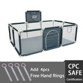 IMBABY Playpen 0-6Y Large Safety Play Yard Indoor