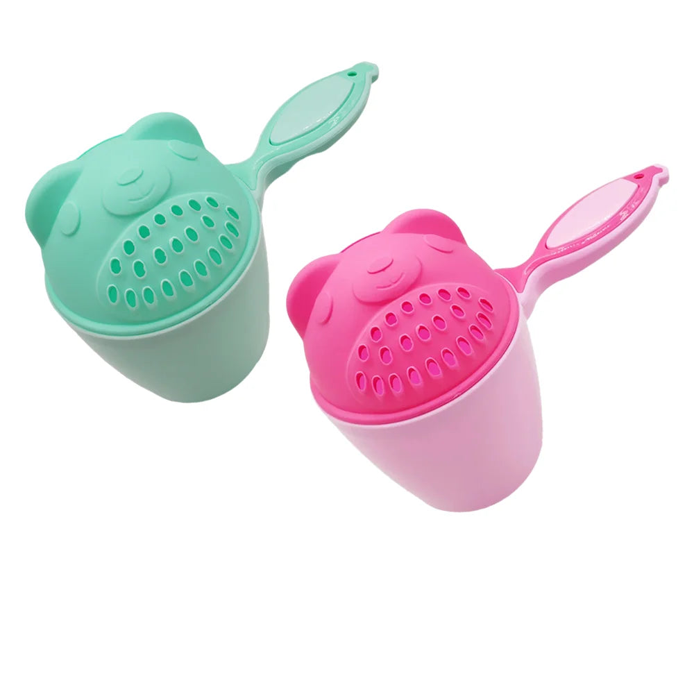 1PC Baby Cartoon Bear Bathing Cup Newborn Kid Shower
