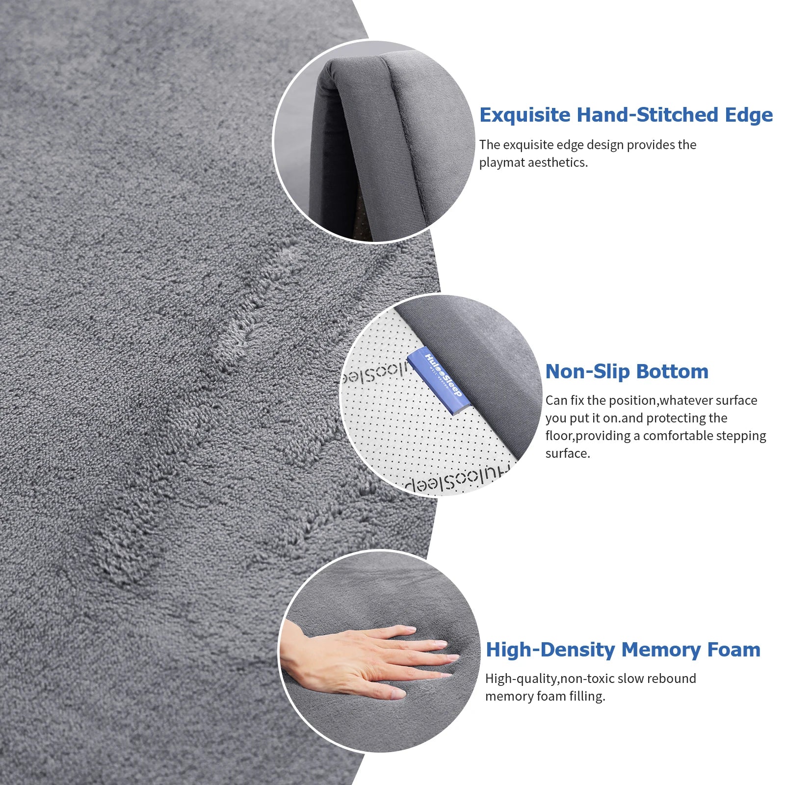 Huloosleep 4 Colors Baby Crawling Play Mats Non-Slip - lifestyle in-use