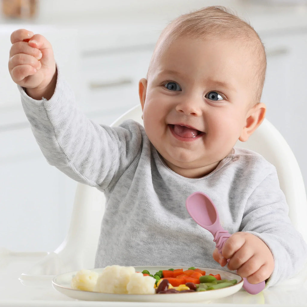 4pcs silicone baby food spoon - size reference