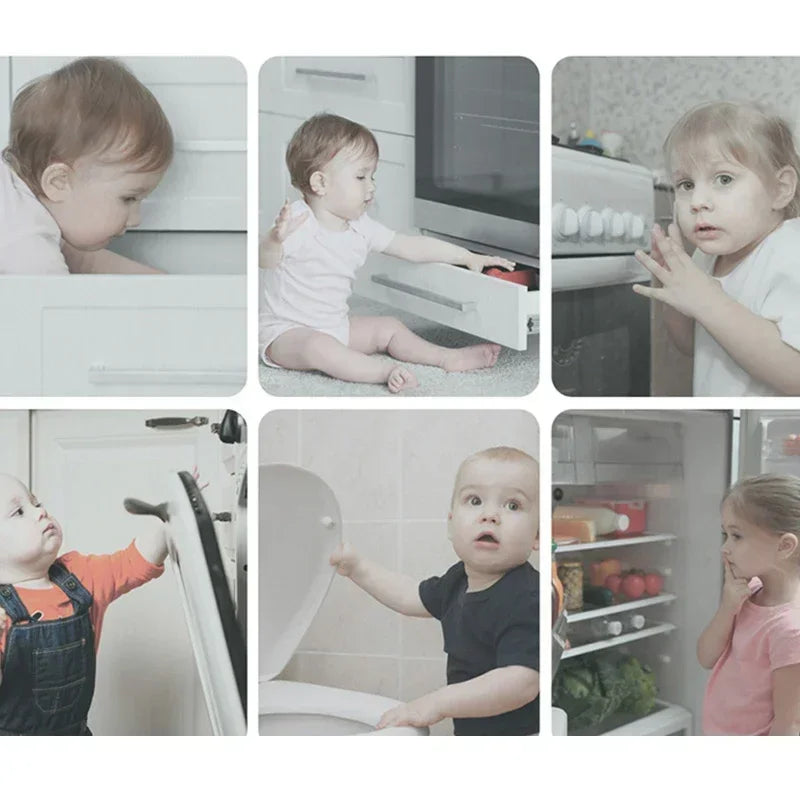 Transparent Adjustable Child Safety Cabinet Locks - material close-up