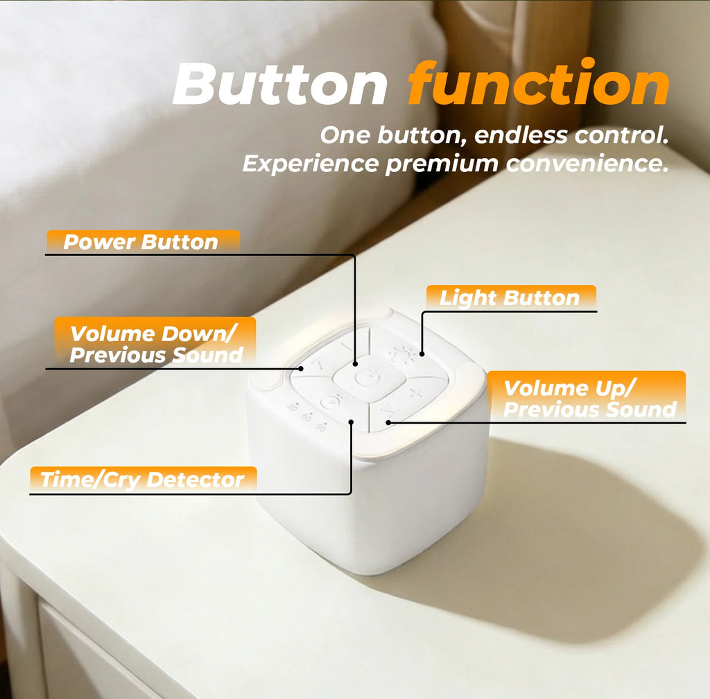 Baby White Noise Machine Smart Cry Detection - set overview