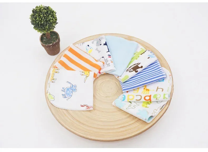 5 8 Pcs Cotton Newborn Baby Towels Set Saliva Towel