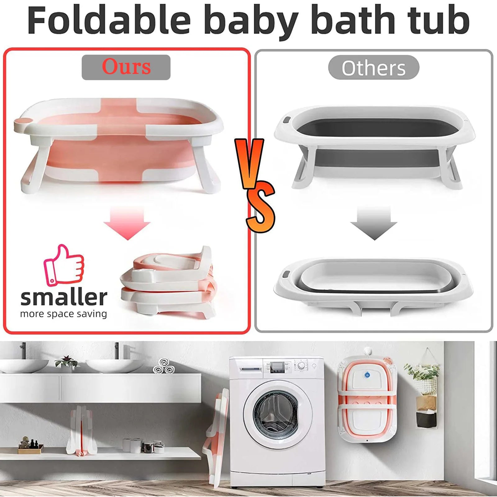 Foldable Baby Bath Tub Bath Cushion Infant Tub - feature close-up