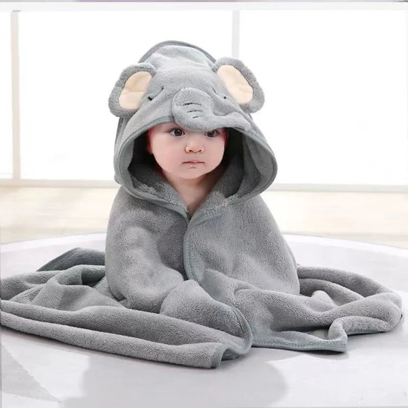 Toddler Bathrobe Infant Bath Towel Boy Girl Blankets - detail view