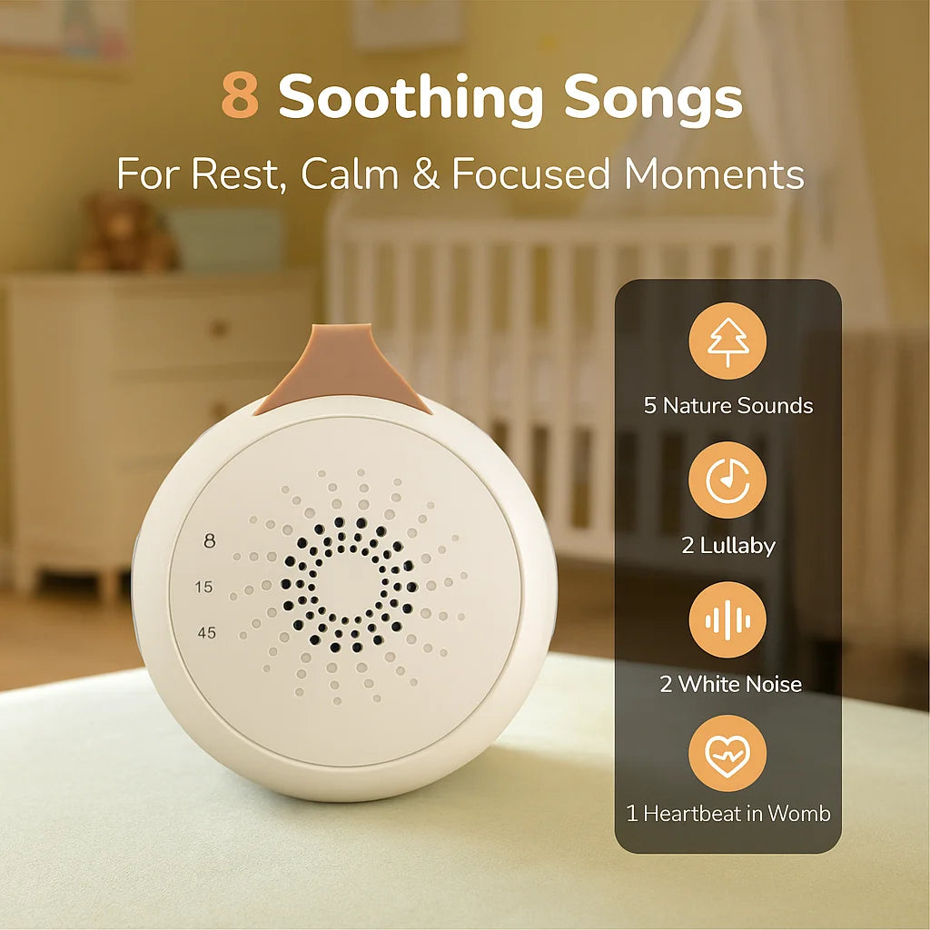 Baby White Noise Machine with Cry Detection - material close-up