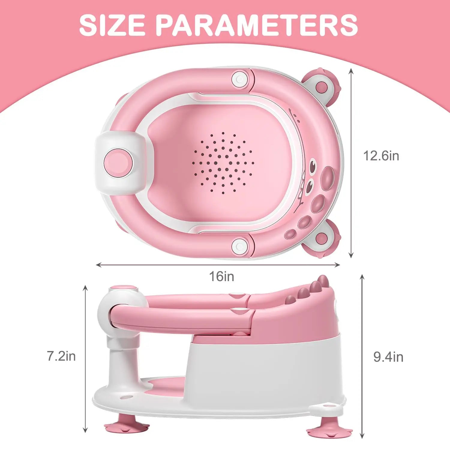 Baby Bath Seat with Non-Slip Suction Cups & Soft Cushion - lifestyle in-use