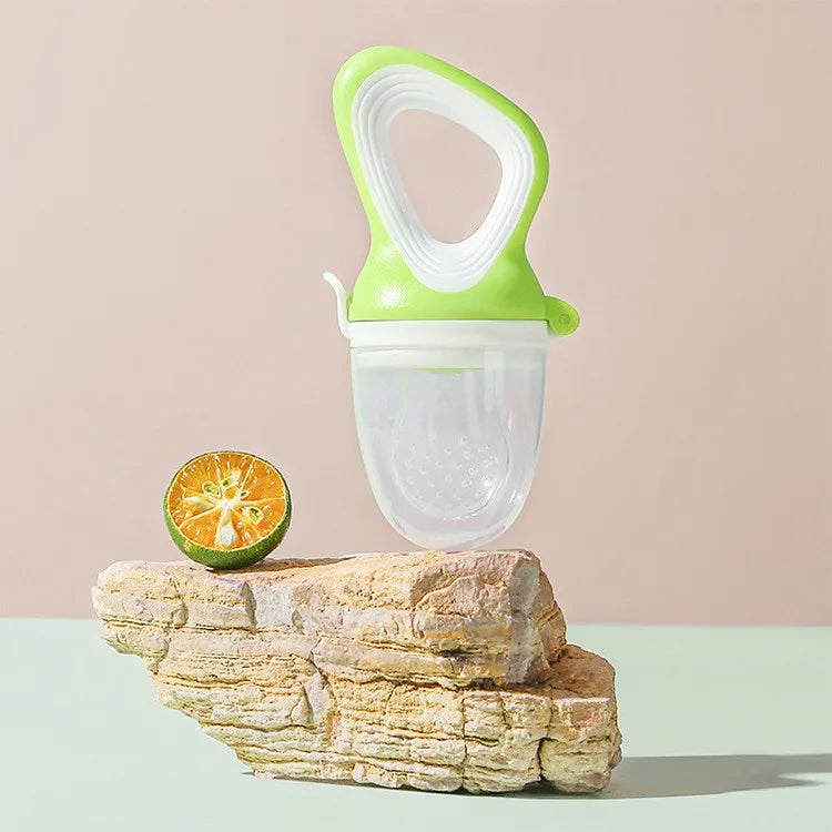 1PC Silicone Baby Fruit Feeder Cover Baby Nipple Fresh - set overview